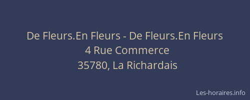 De Fleurs.En Fleurs - De Fleurs.En Fleurs