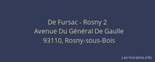 De Fursac - Rosny 2