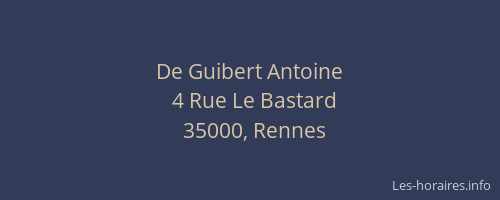 De Guibert Antoine