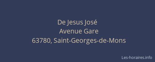 De Jesus Jos&eacute;
