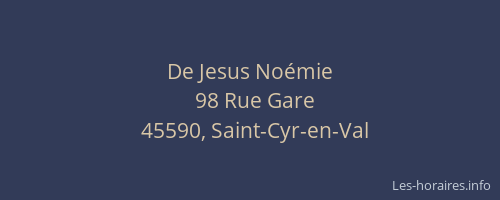 De Jesus No&eacute;mie