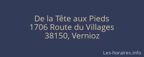 De la Tête aux Pieds