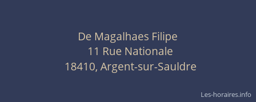 De Magalhaes Filipe