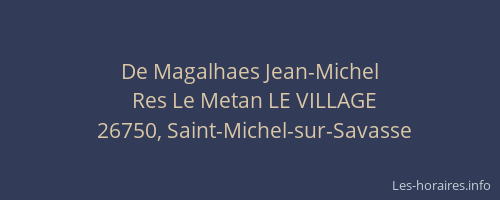 De Magalhaes Jean-Michel