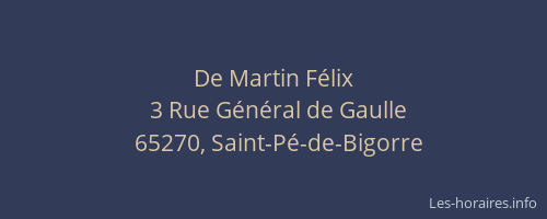 De Martin F&eacute;lix