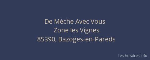 De Mèche Avec Vous
