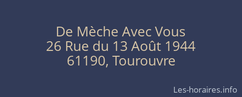 De Mèche Avec Vous