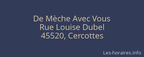 De Mèche Avec Vous