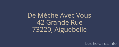 De Mèche Avec Vous