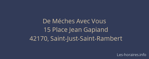 De Méches Avec Vous