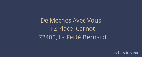 De Meches Avec Vous