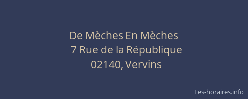 De Mèches En Mèches