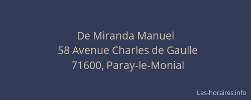 De Miranda Manuel