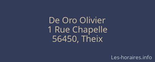 De Oro Olivier