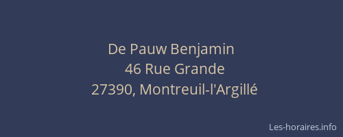 De Pauw Benjamin