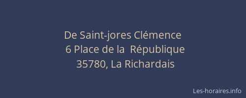 De Saint-jores Clémence