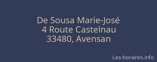 De Sousa Marie-José