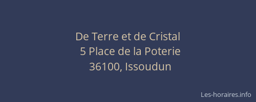 De Terre et de Cristal
