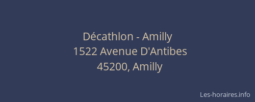 Décathlon - Amilly