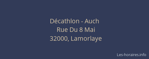 D&eacute;cathlon - Auch