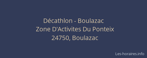 Décathlon - Boulazac