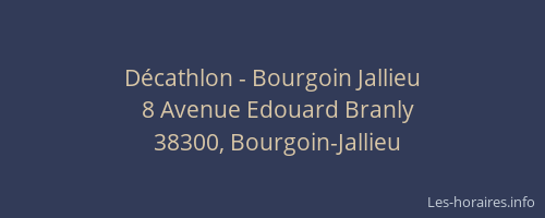 D&eacute;cathlon - Bourgoin Jallieu
