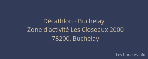 Décathlon - Buchelay