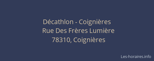 Décathlon - Coignières