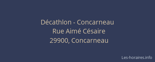 Décathlon - Concarneau