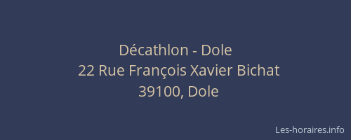 Décathlon - Dole