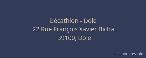 D&eacute;cathlon - Dole
