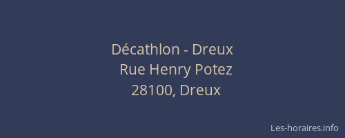 D&eacute;cathlon - Dreux