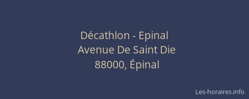 Décathlon - Epinal