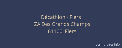 D&eacute;cathlon - Flers