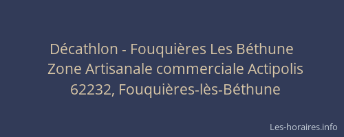 Décathlon - Fouquières Les Béthune