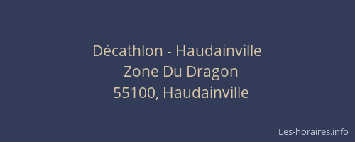 D&eacute;cathlon - Haudainville