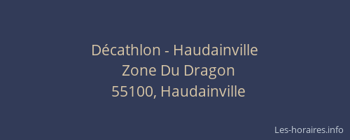 Décathlon - Haudainville