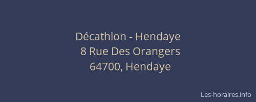 Décathlon - Hendaye