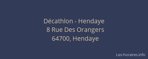 D&eacute;cathlon - Hendaye