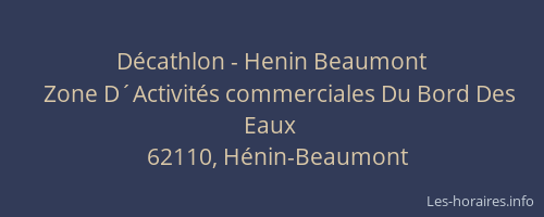 Décathlon - Henin Beaumont