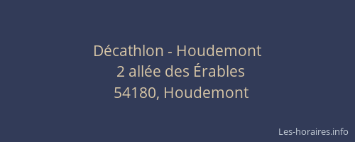 D&eacute;cathlon - Houdemont