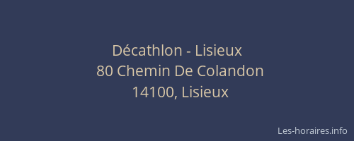 Décathlon - Lisieux