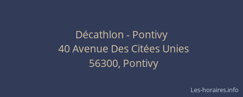 Décathlon - Pontivy
