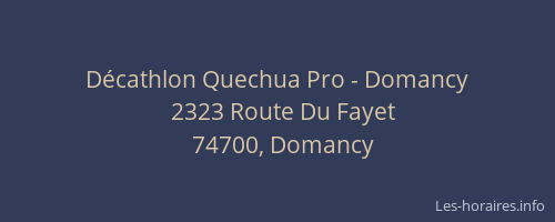 D&eacute;cathlon Quechua Pro - Domancy