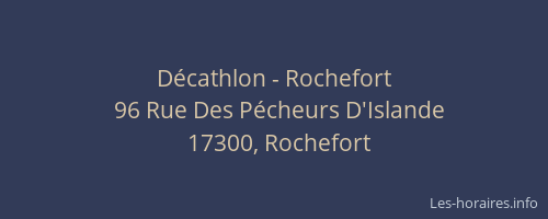 Décathlon - Rochefort