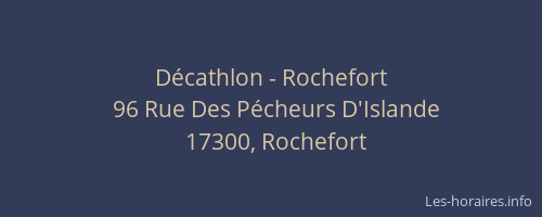 D&eacute;cathlon - Rochefort