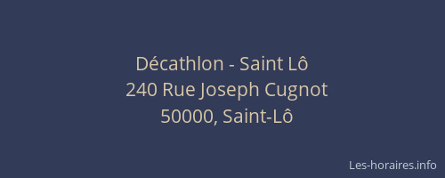 Décathlon - Saint Lô