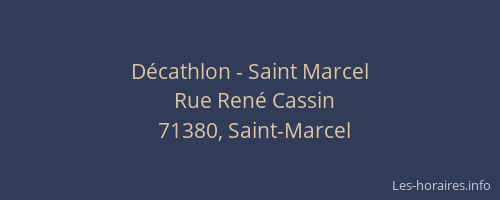 Décathlon - Saint Marcel