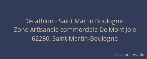 Décathlon - Saint Martin Boulogne