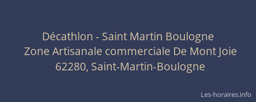 D&eacute;cathlon - Saint Martin Boulogne